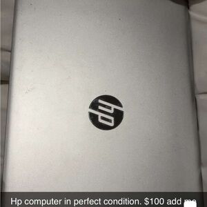 HP Silver Laptop Sleek Design Reliable Performance